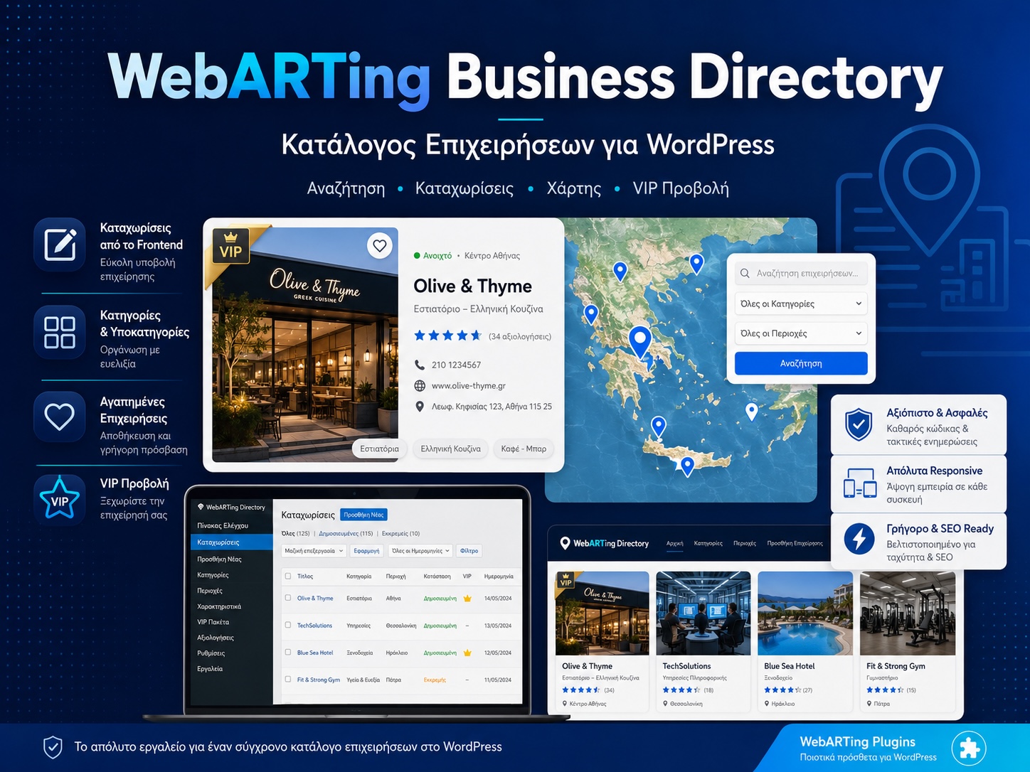 WebARTing Business Directory banner